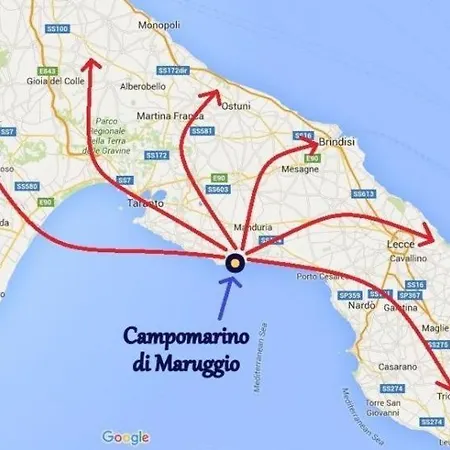 Casa Gialla Mare Del Salento * Maruggio